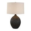 Uttermost Levee Satin Black Table Lamp