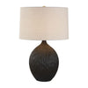 Uttermost Levee Satin Black Table Lamp