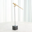 Global Views Brass Perched Swallow