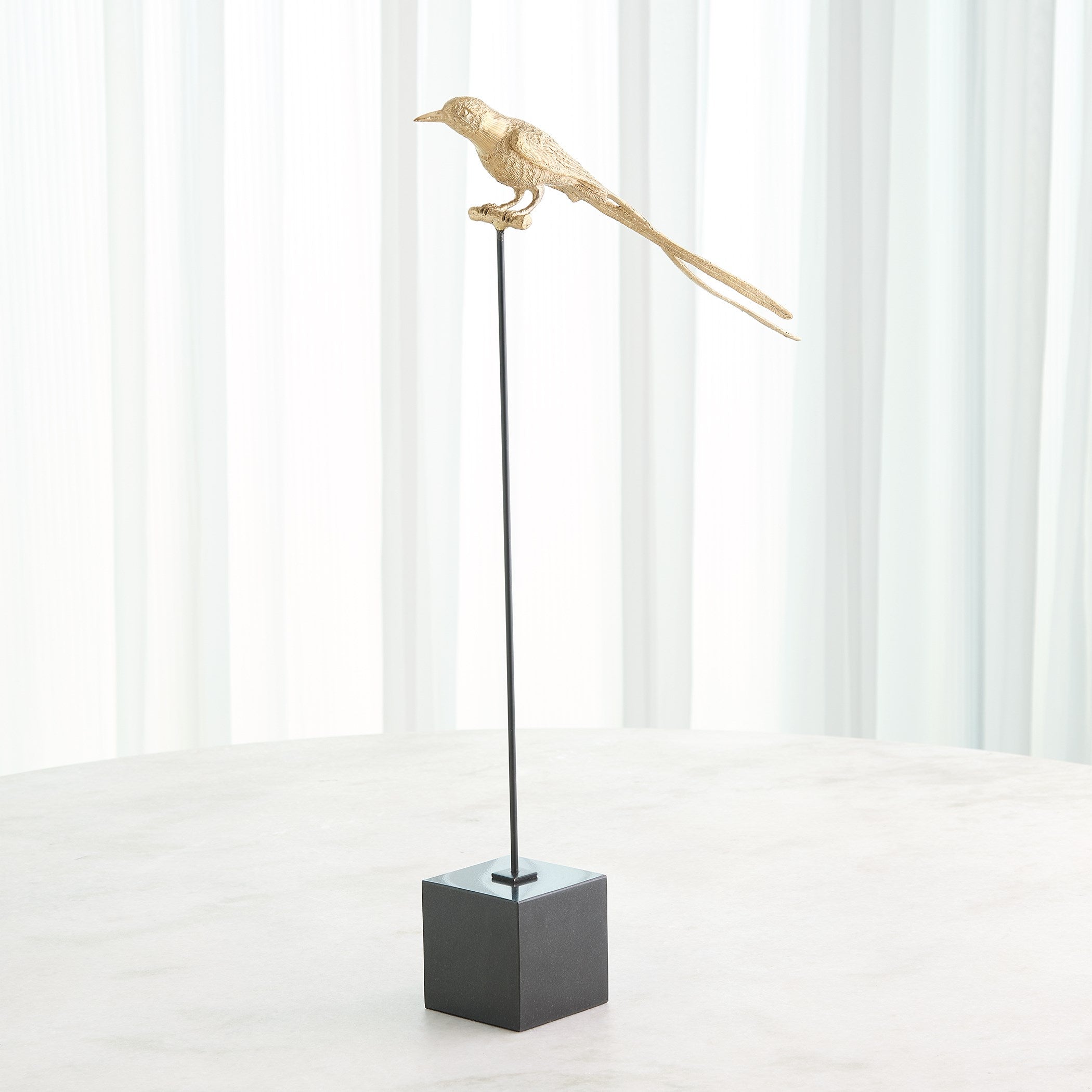 Global Views Brass Perched Swallow
