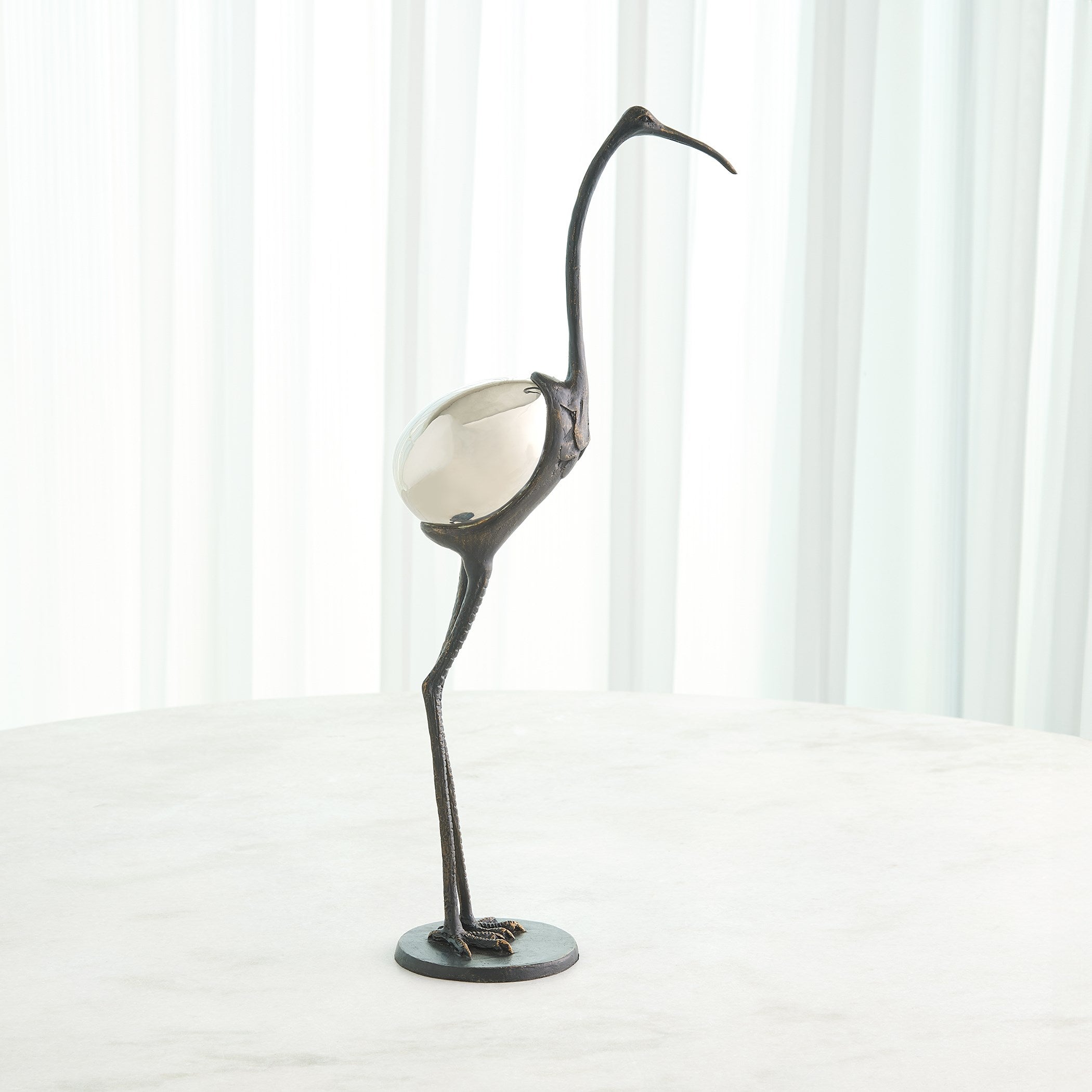Global Views Brass Precious Egg Sculpture