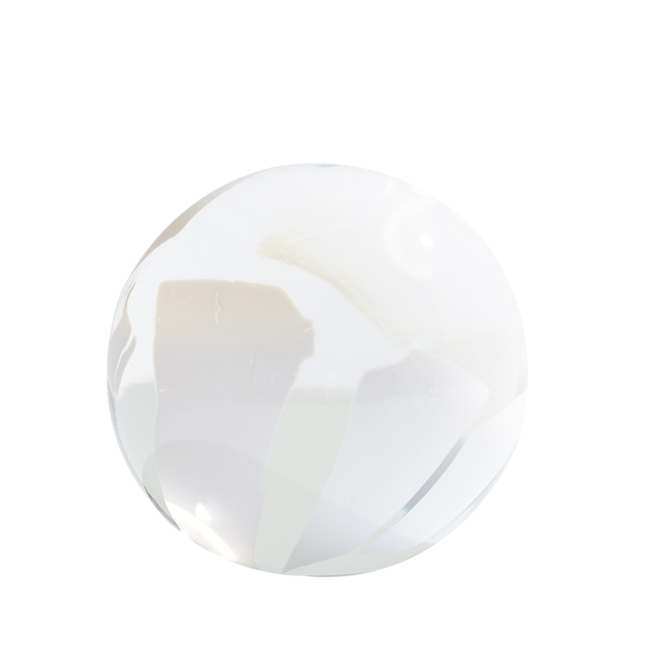 Global Views Glass Flakes Orb Paperweight