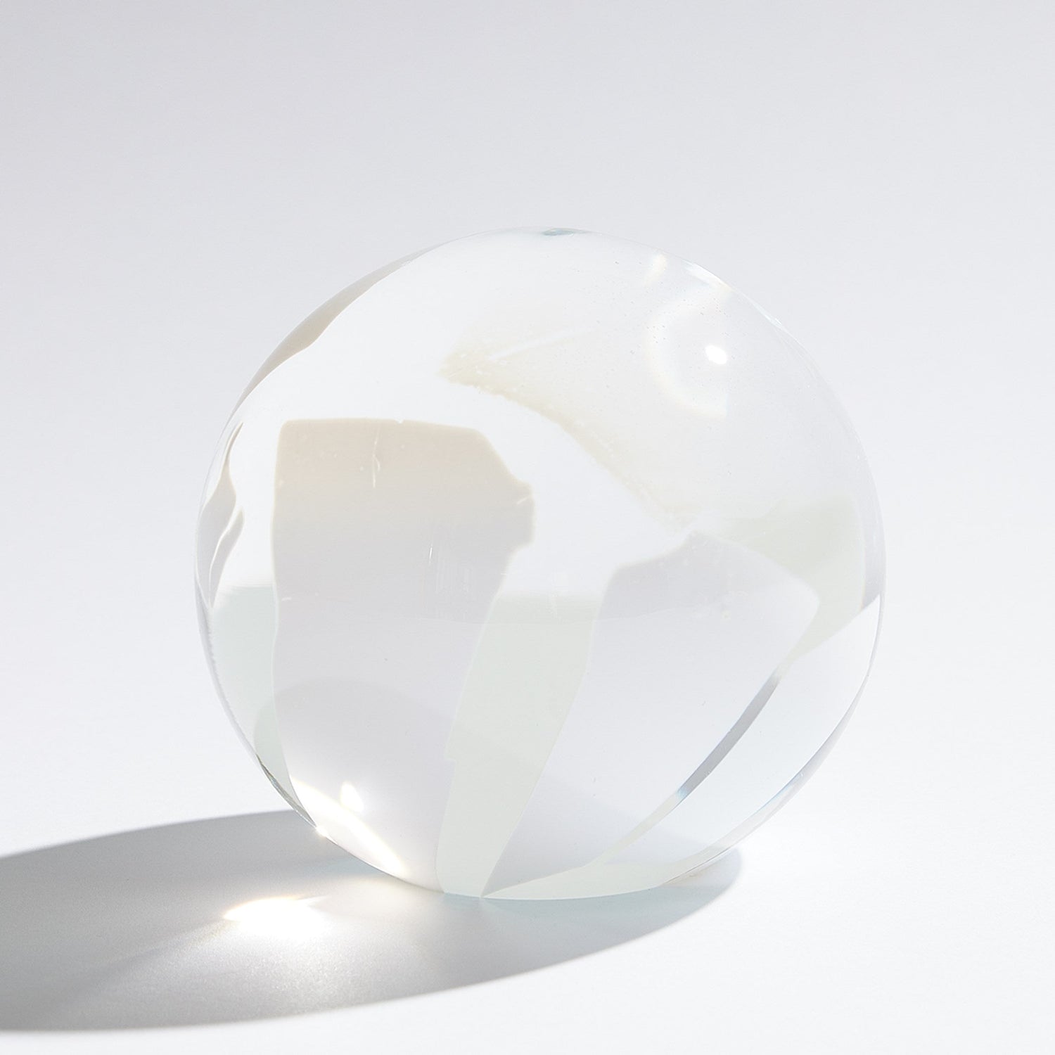 Global Views Glass Flakes Orb Paperweight