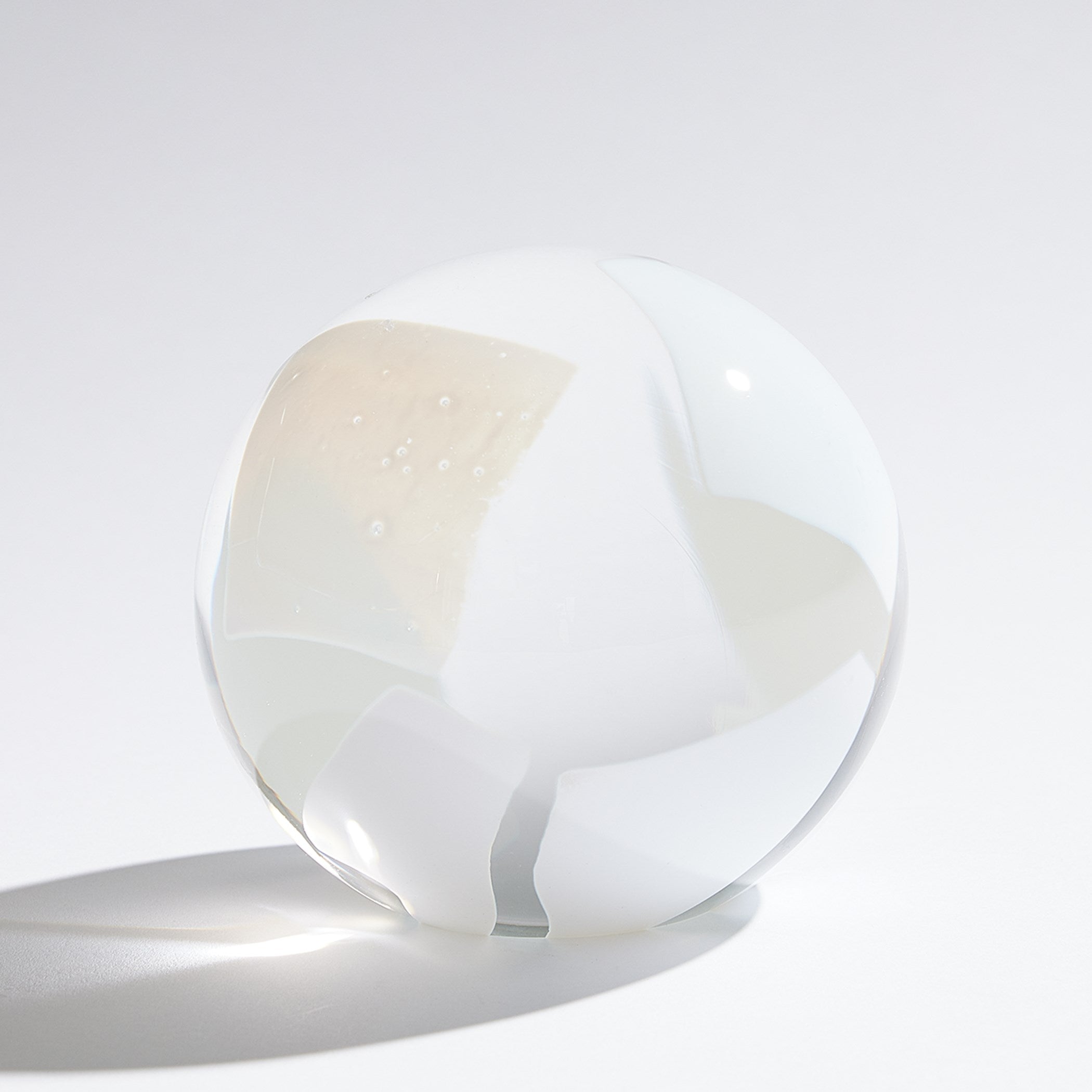 Global Views Glass Flakes Orb Paperweight