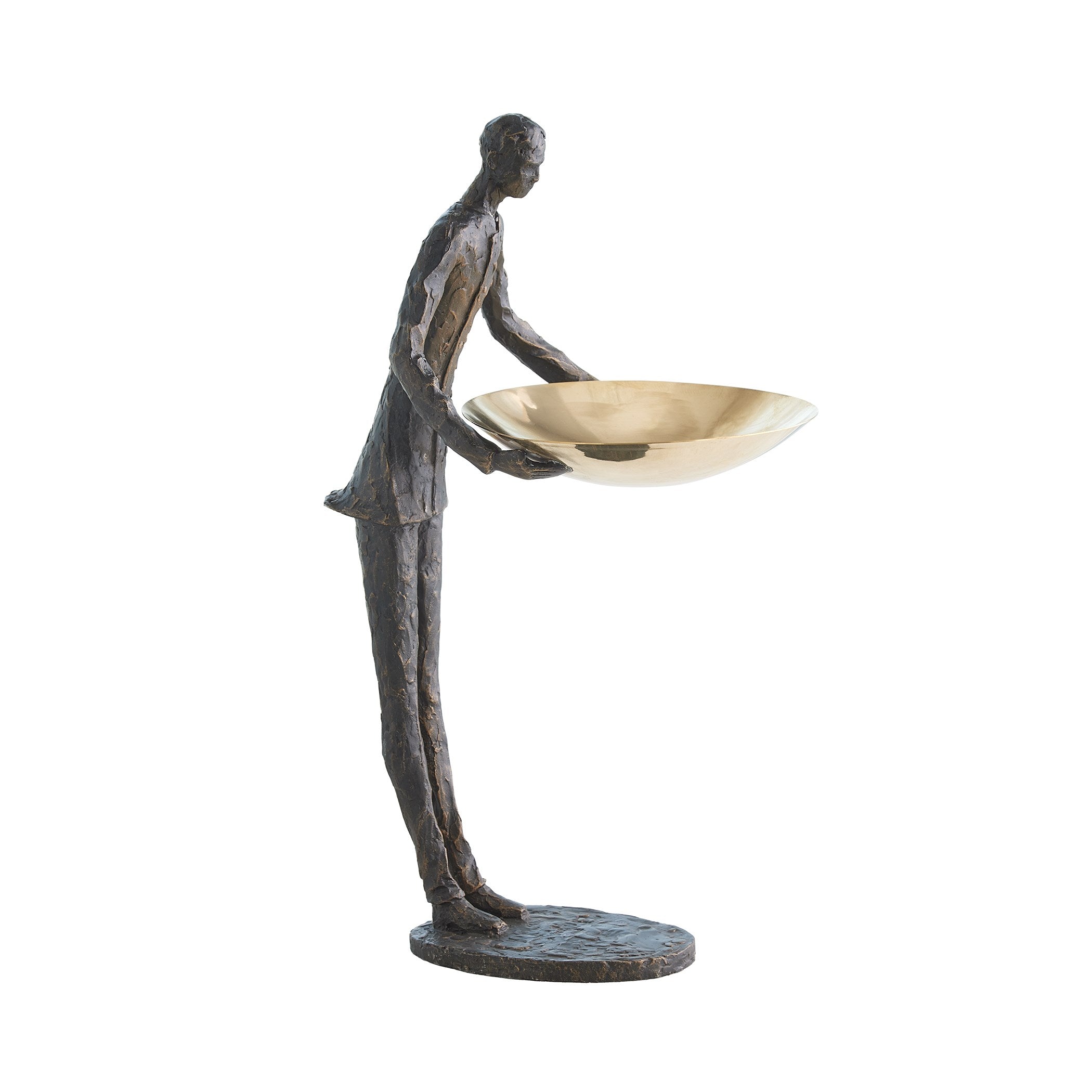 Global Views Wooster Sculpture Bronze w/ Brass Plate