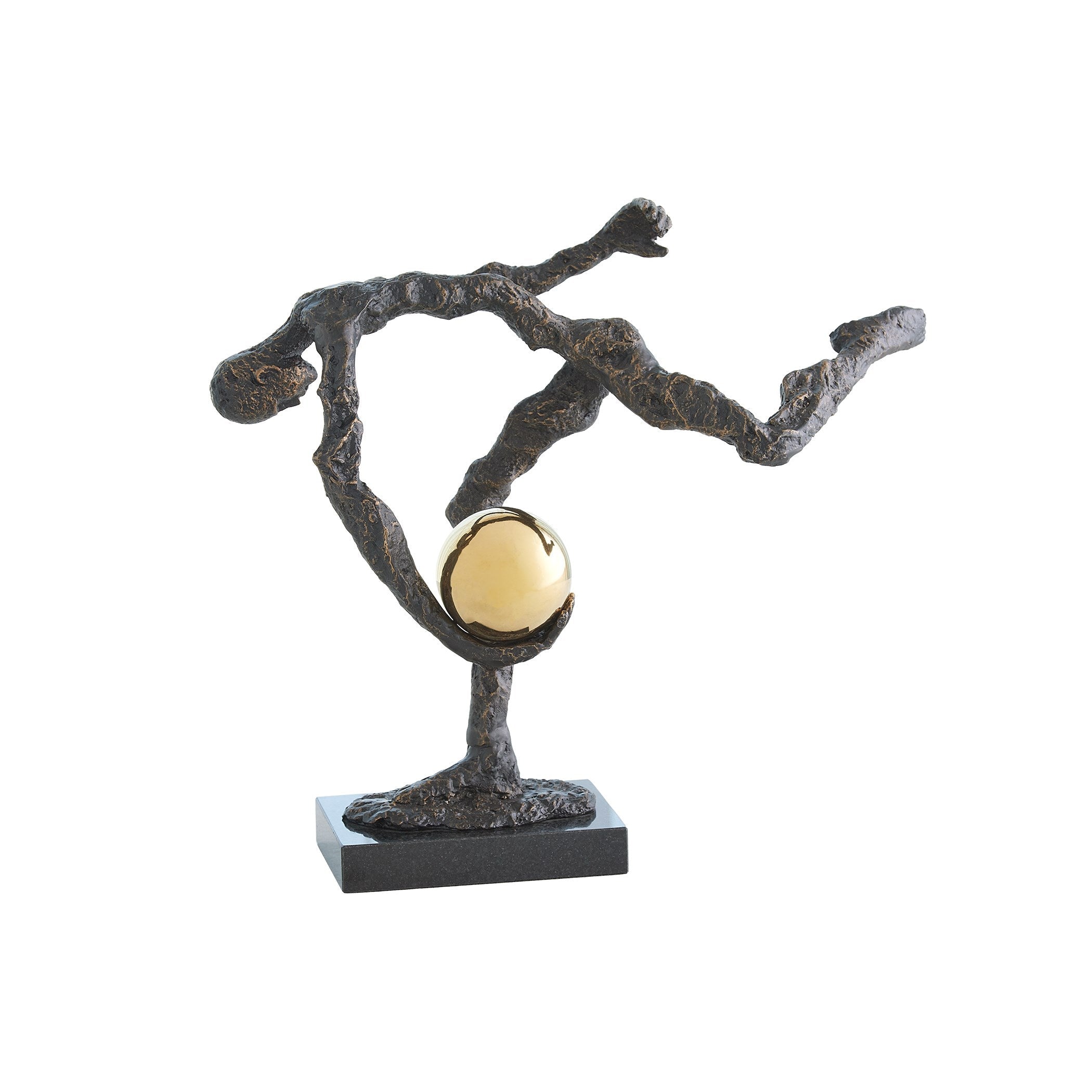 Global Views Bronze Tripped Up Sculpture
