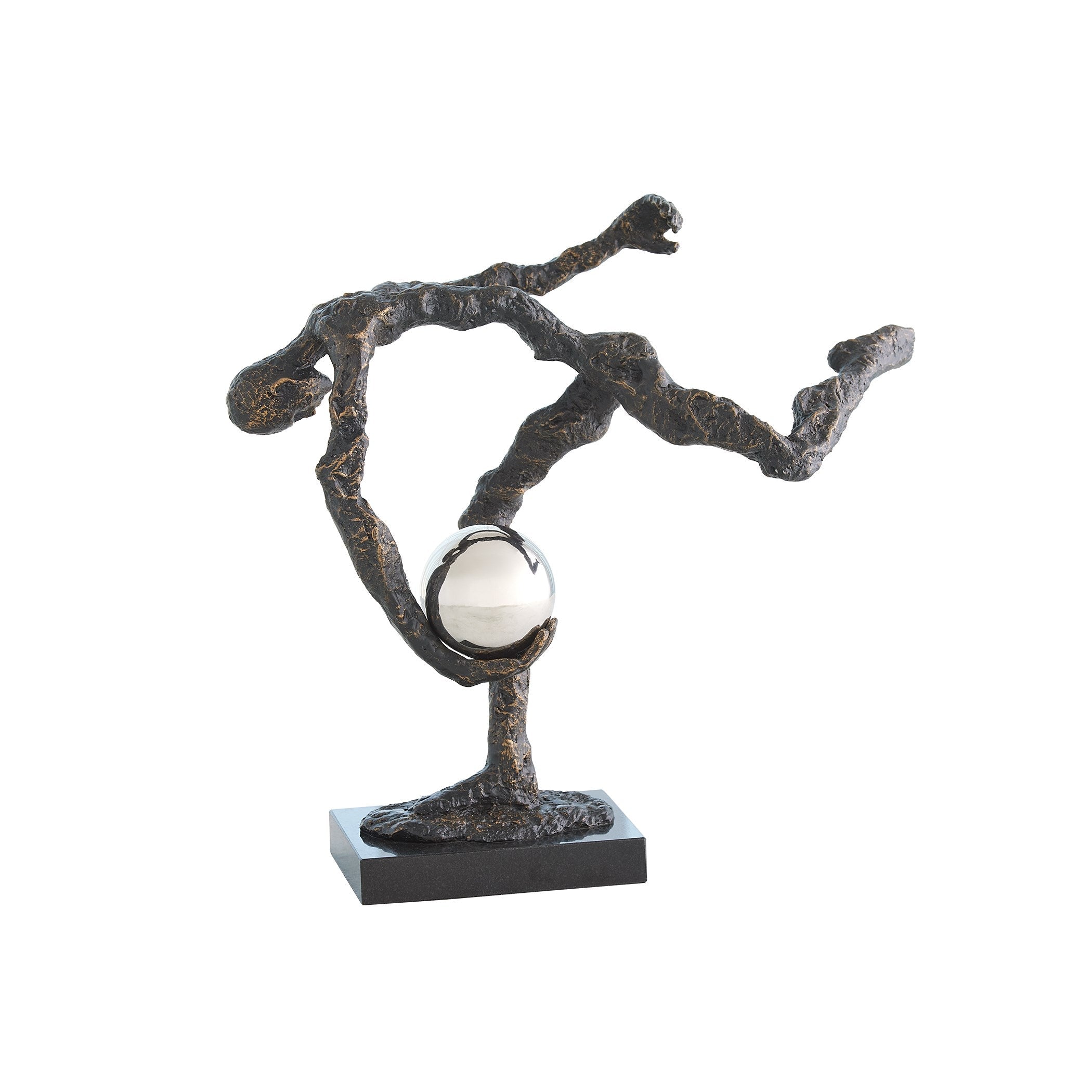 Global Views Bronze Tripped Up Sculpture