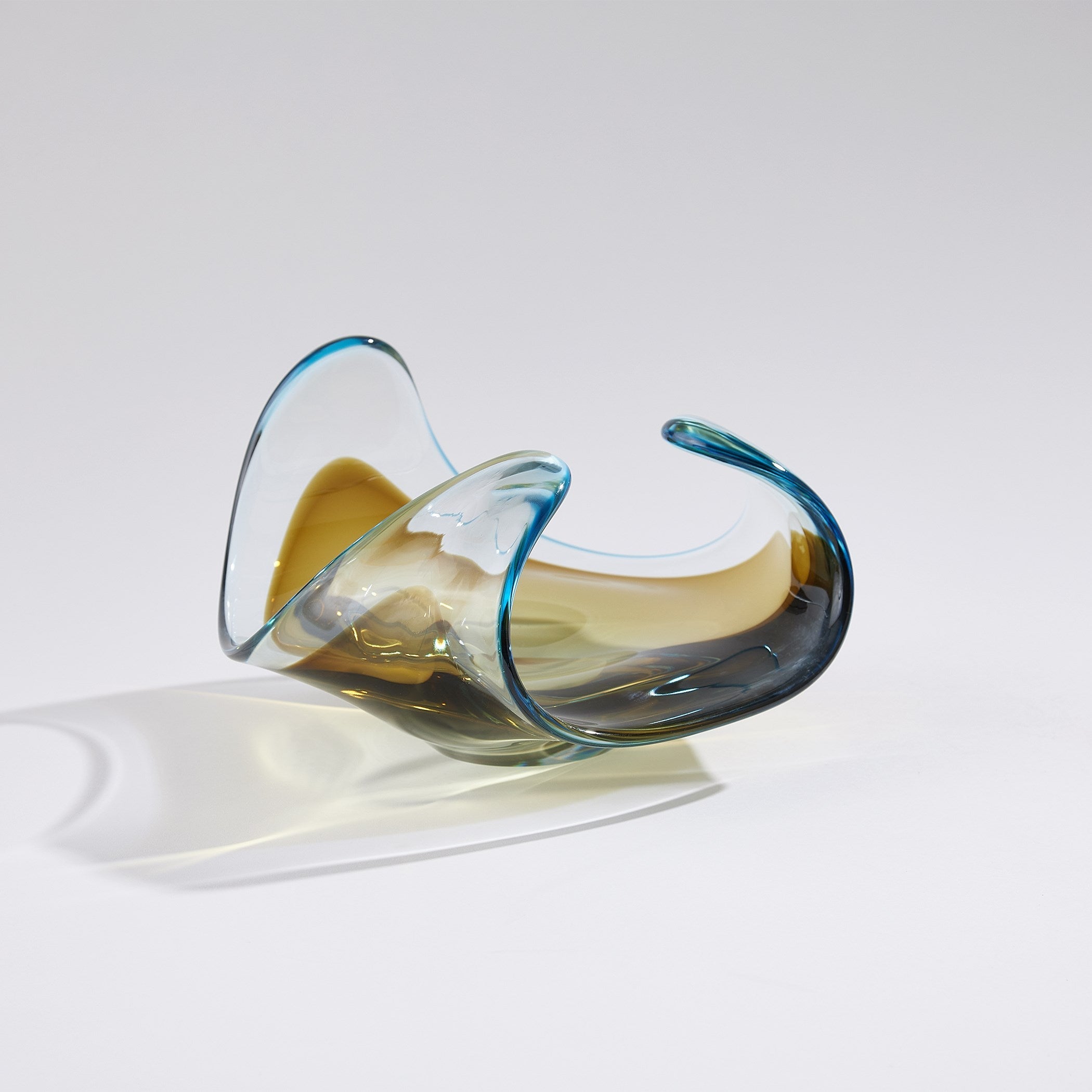 Global Views Turquoise Beige Bowl