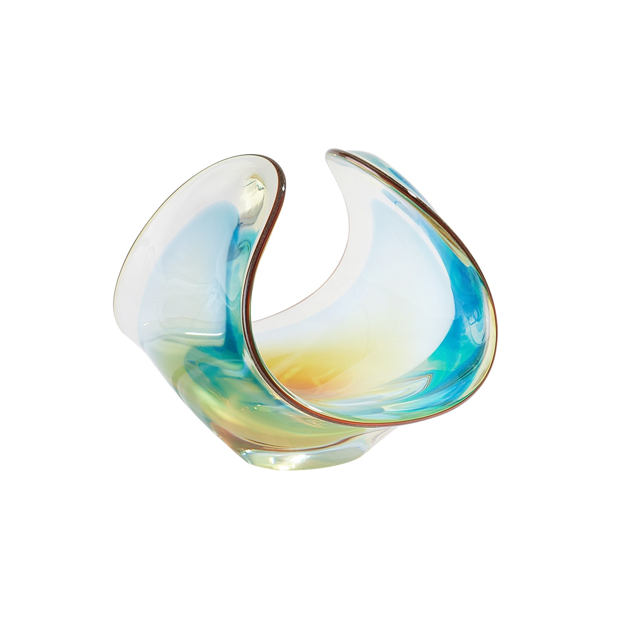Global Views Blue Gelp Bowl