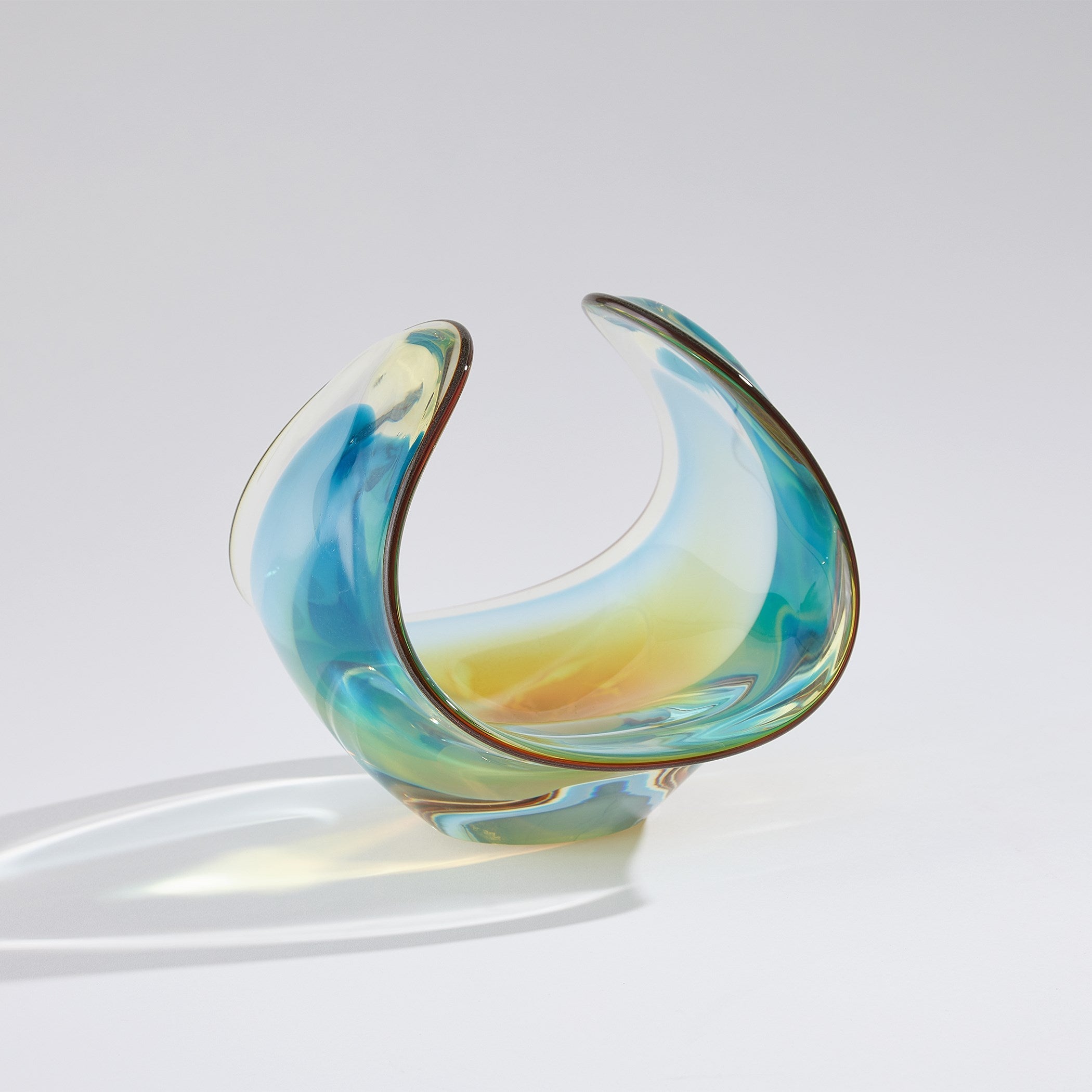 Global Views Blue Gelp Bowl