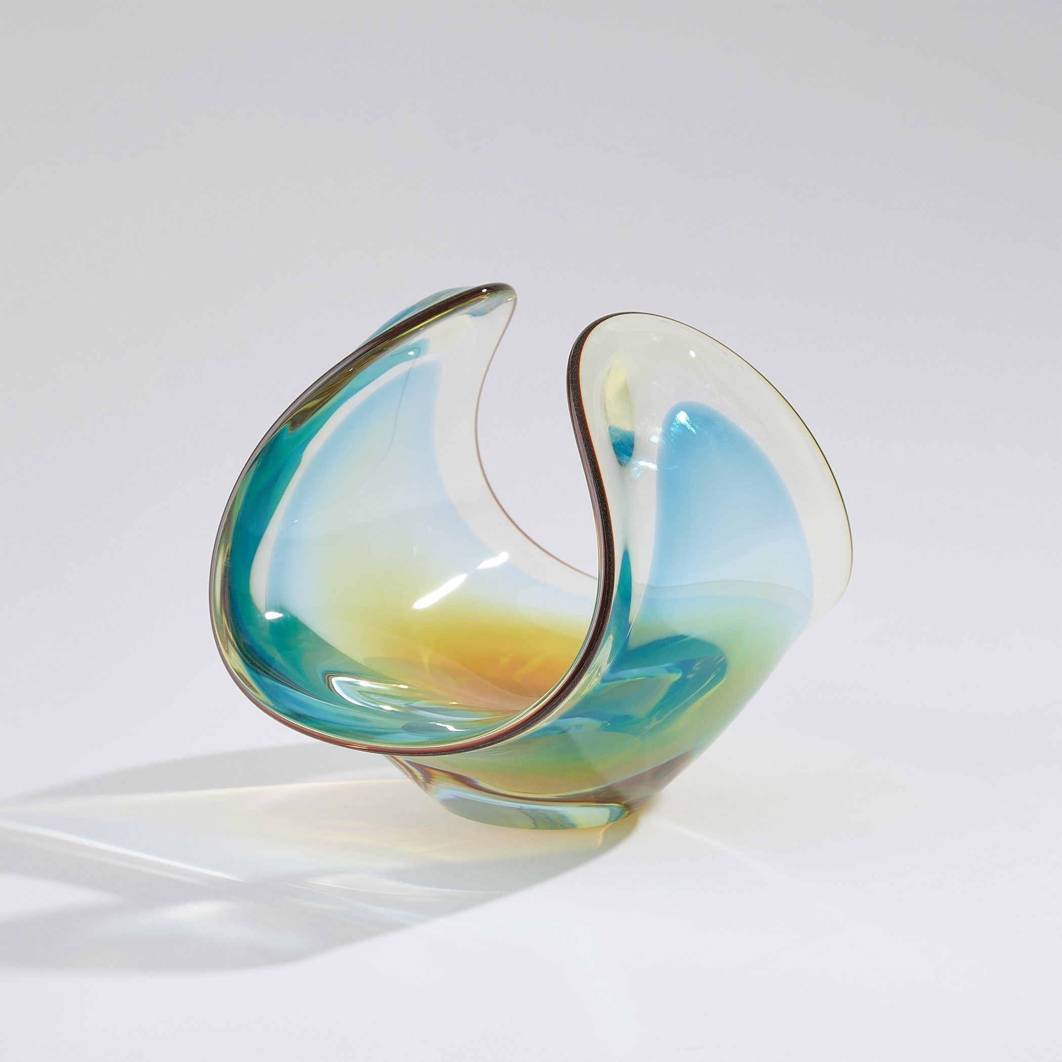 Global Views Blue Gelp Bowl