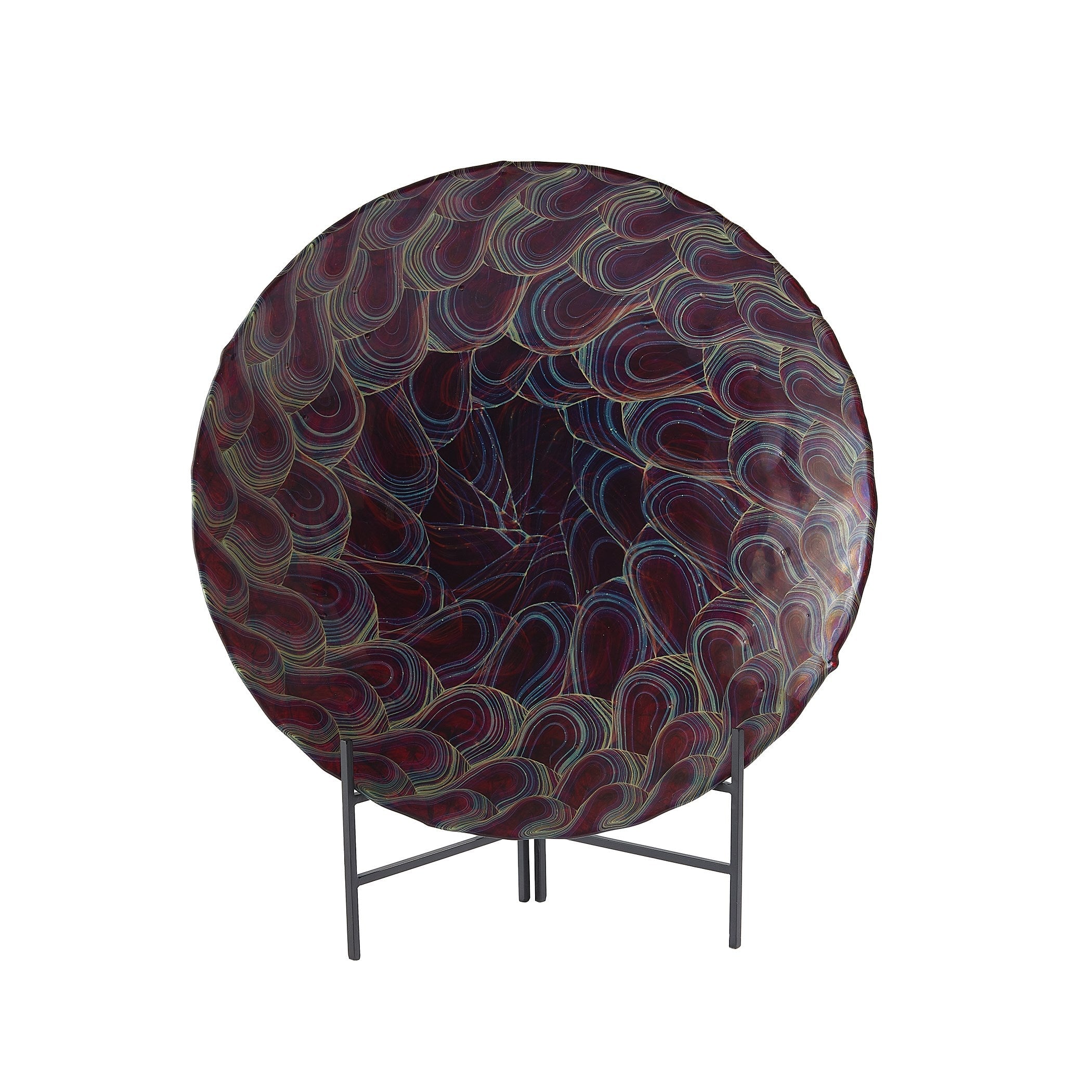 Global Views Plum Kaleidoscope Centerpiece