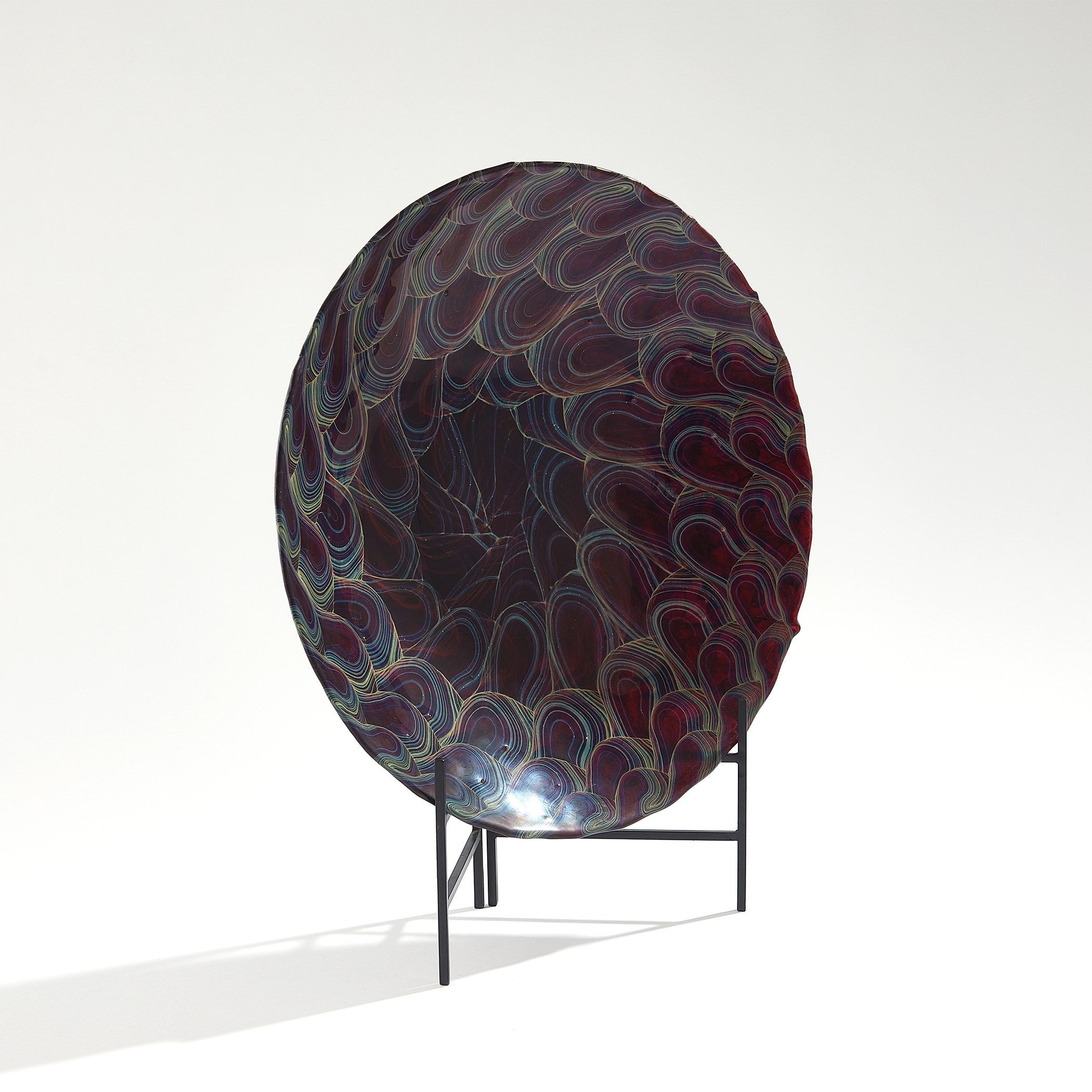 Global Views Plum Kaleidoscope Centerpiece