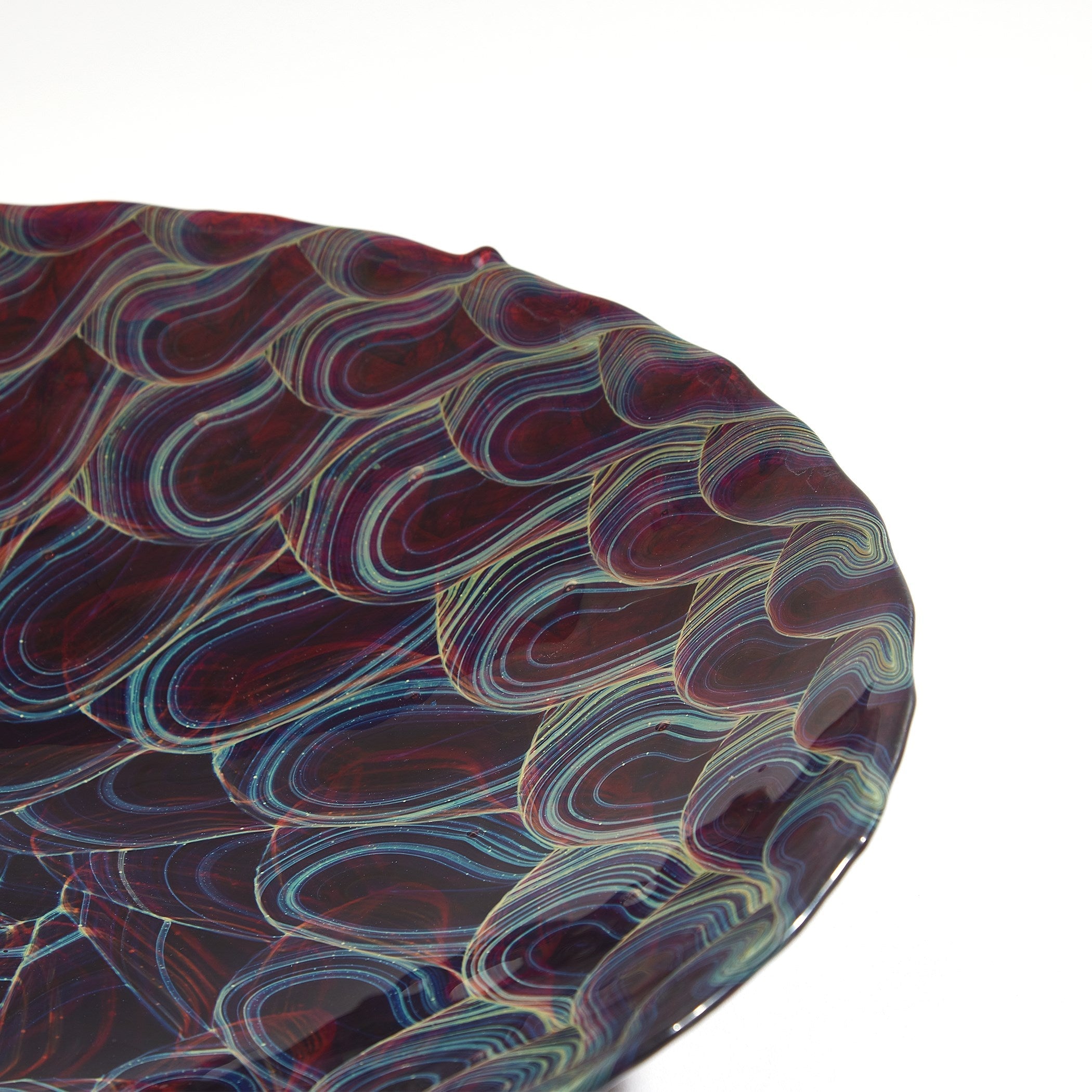 Global Views Plum Kaleidoscope Centerpiece