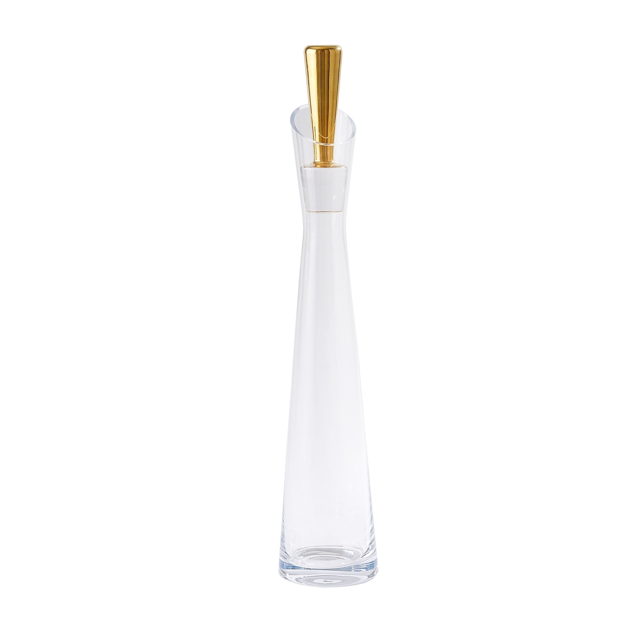 Global Views Gold Slant Decanter