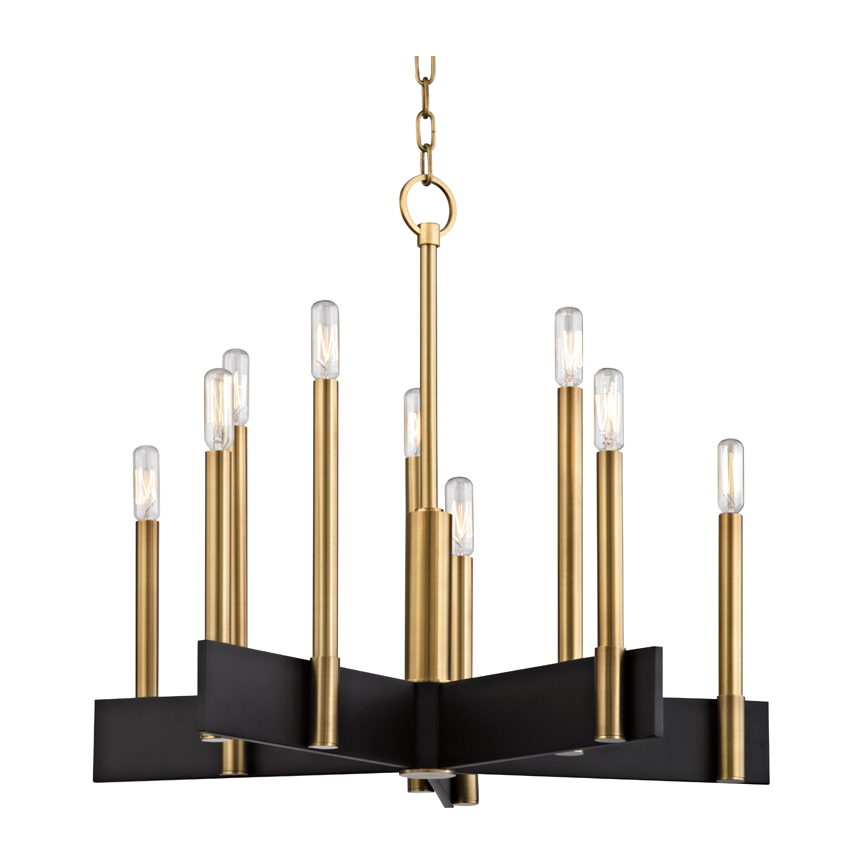 Hudson Valley Lighting Abrams 10 Light 23.75 inch Chandelier Ceiling Light Clearance