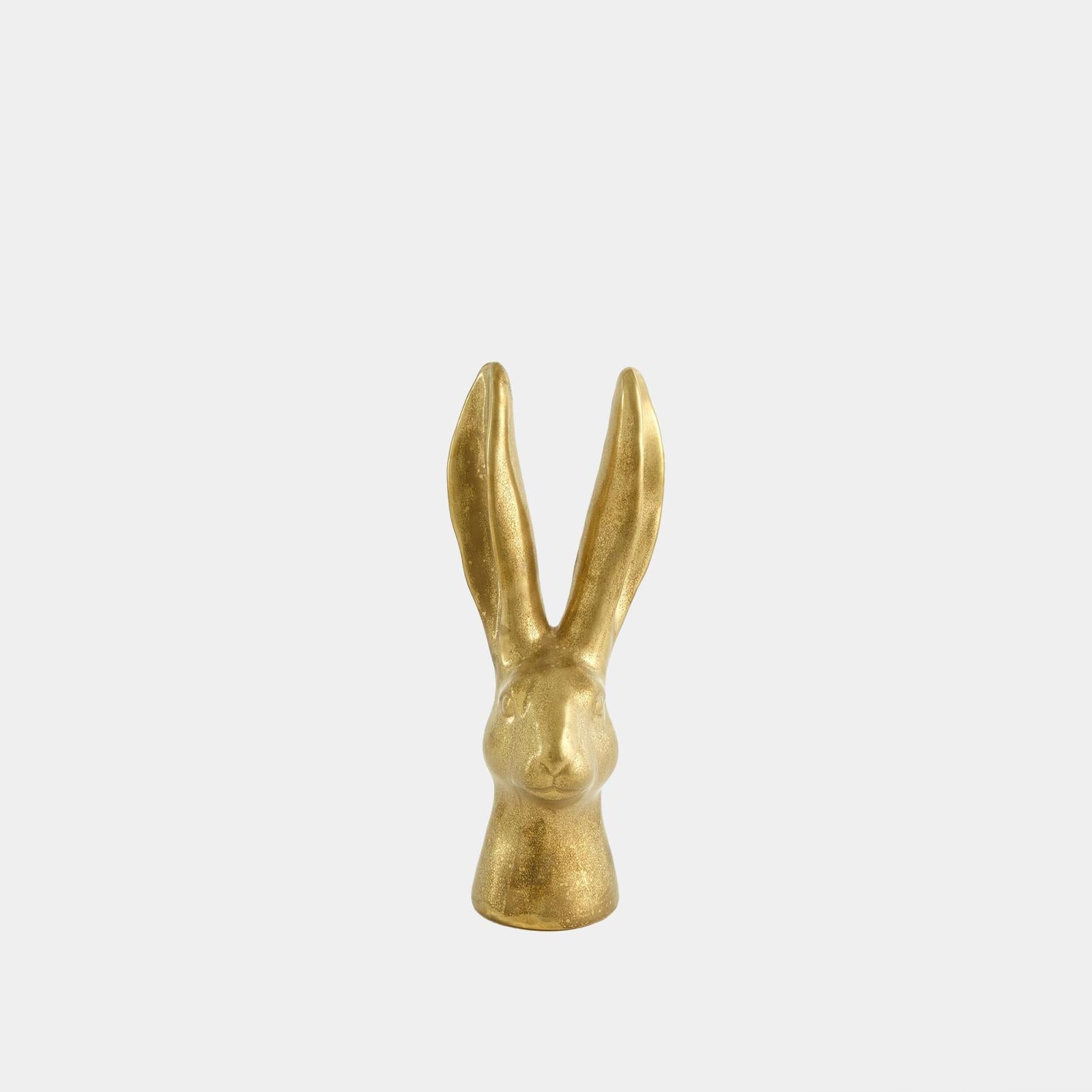 Global Views Reactive Matte Gold Rabbit