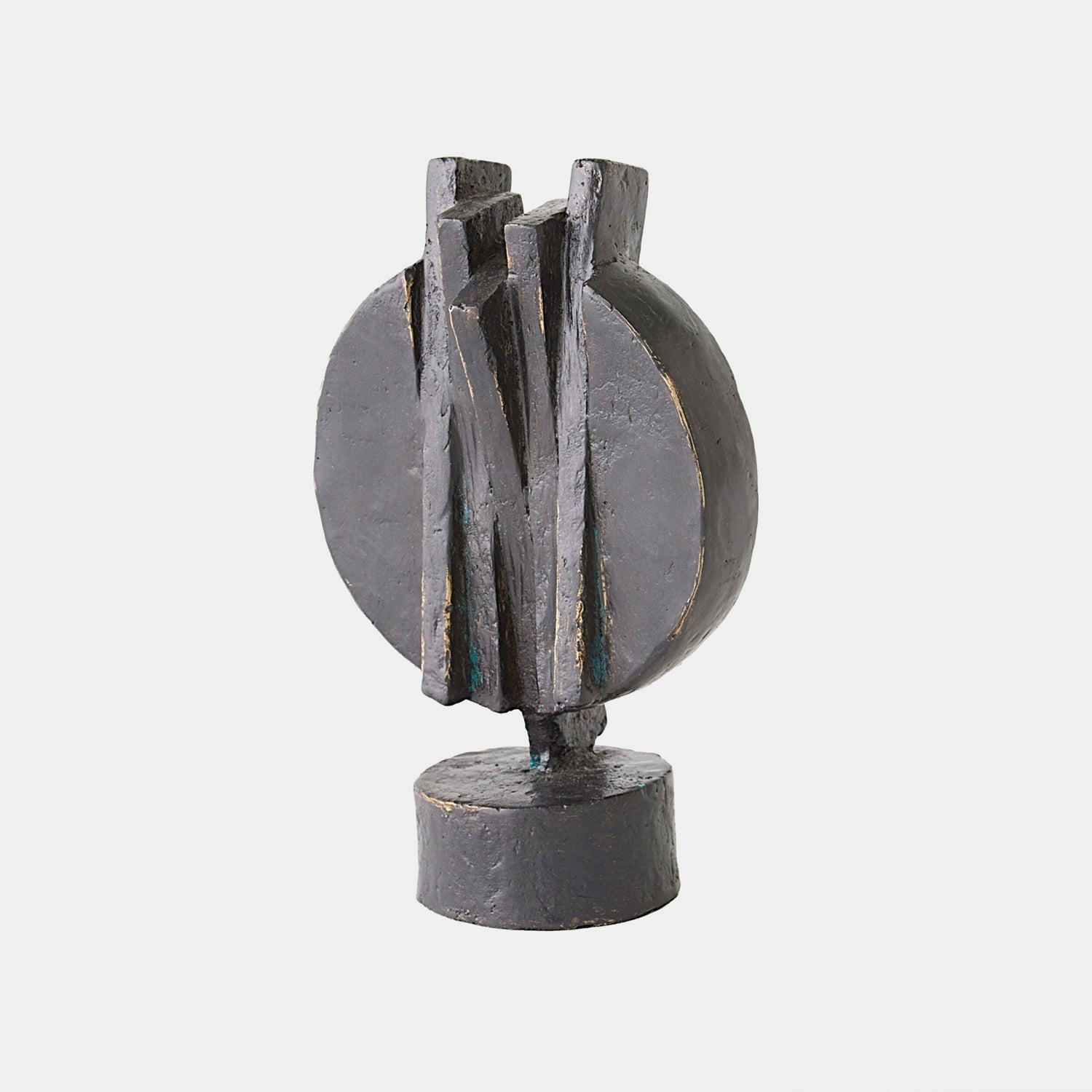 Global Views Deconstructed Disk Bronze Sculpture
