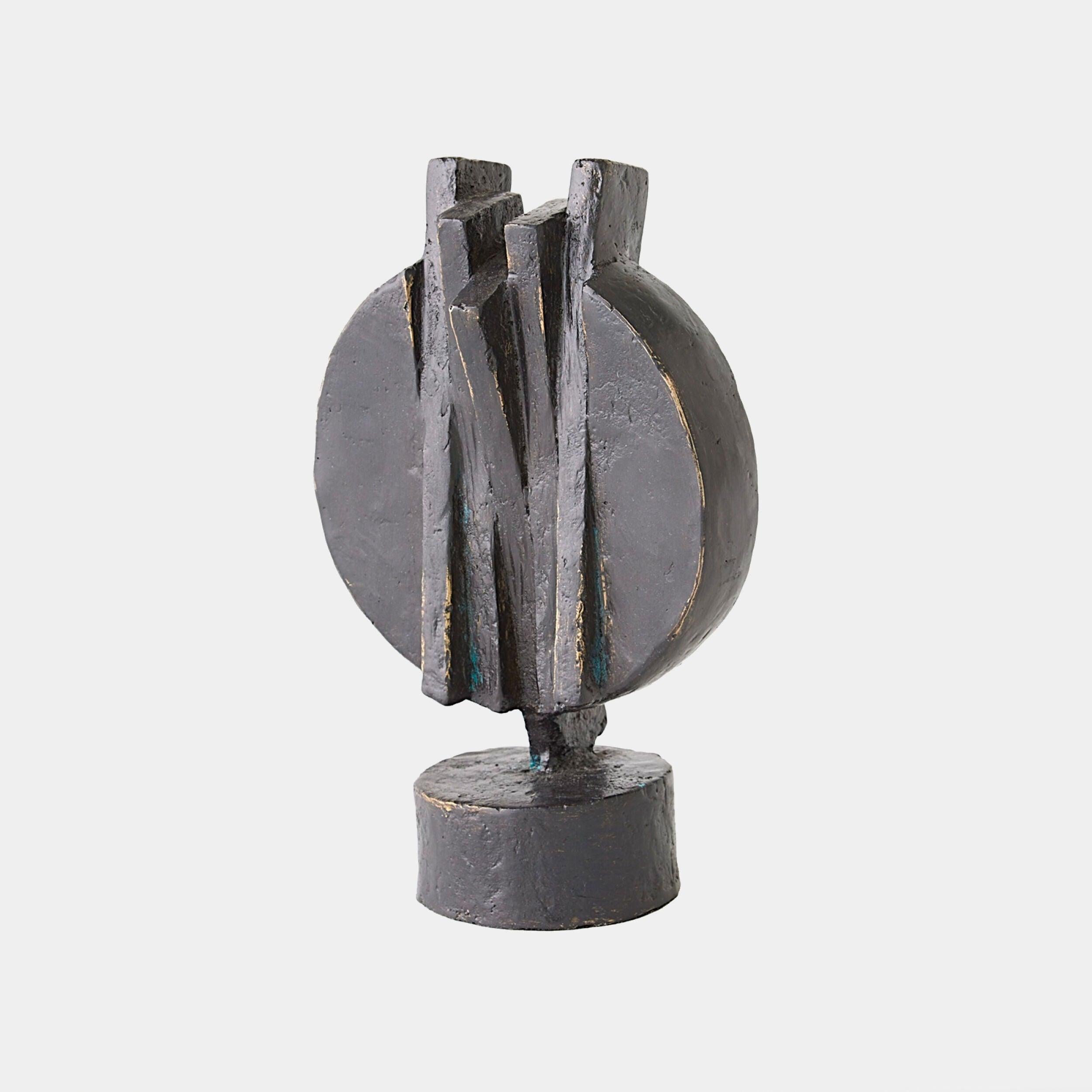 Global Views Deconstructed Disk Bronze Sculpture