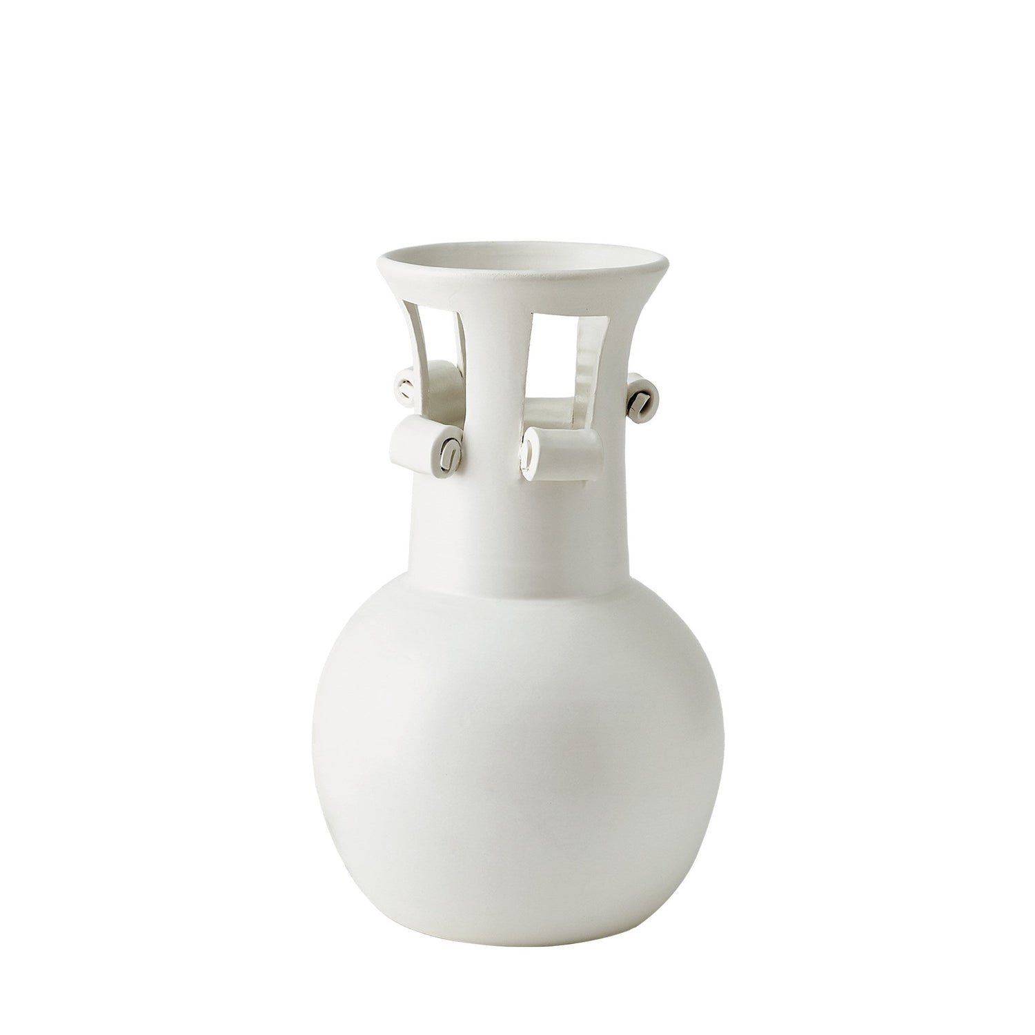 Global Views Spiral Handle Vase