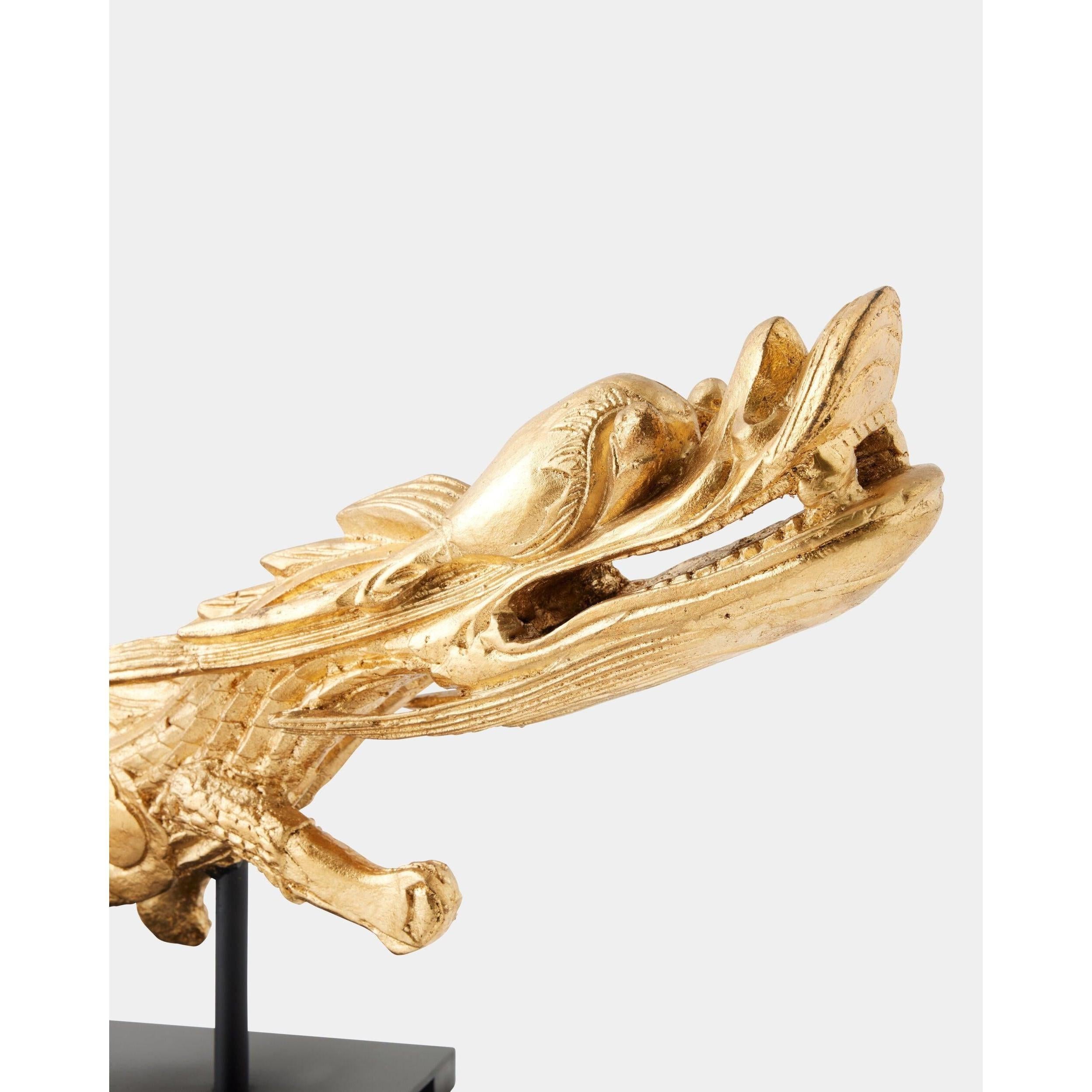 Global Views Dragon Sculpture on Stand