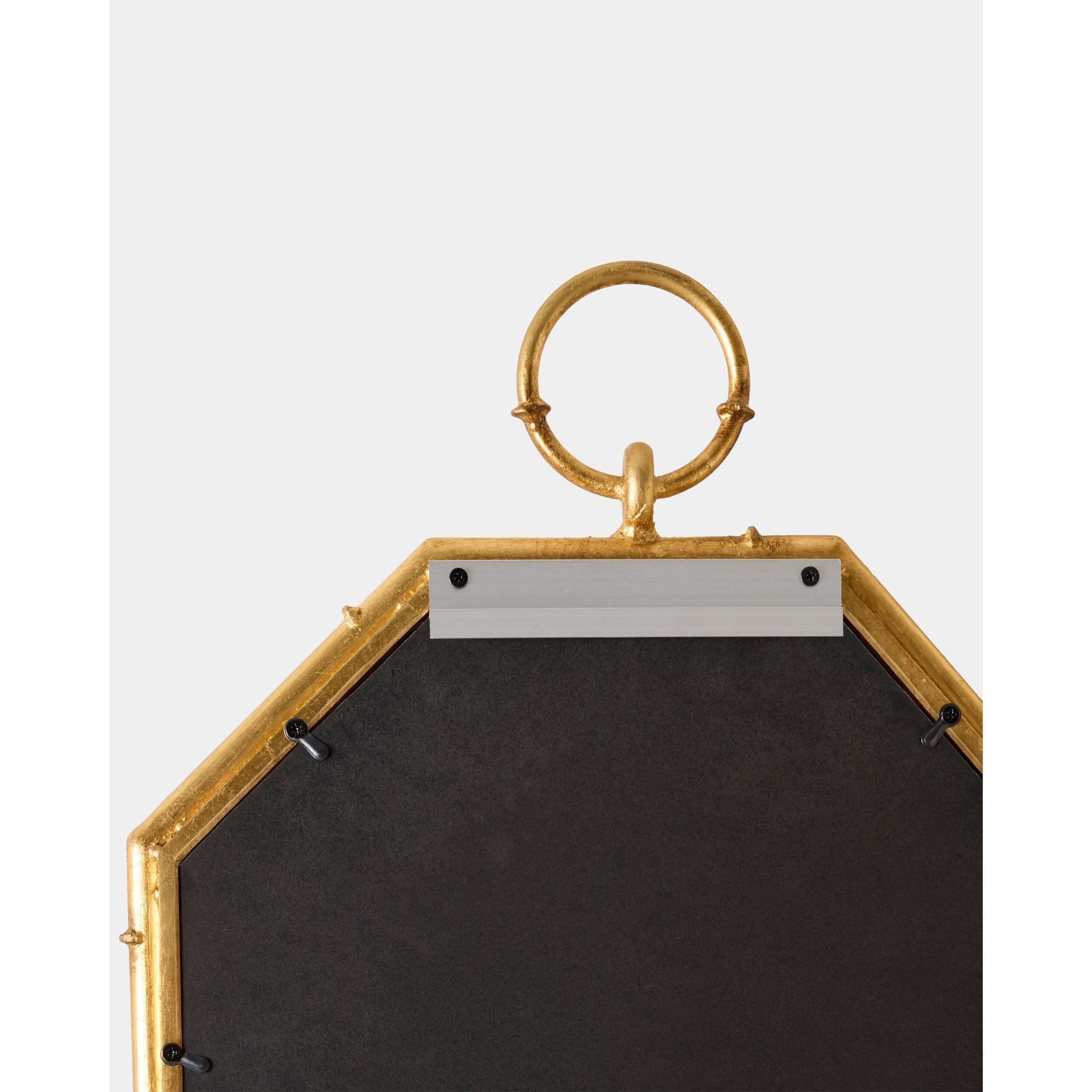 Global Views Octagonal Bamboo Mirror