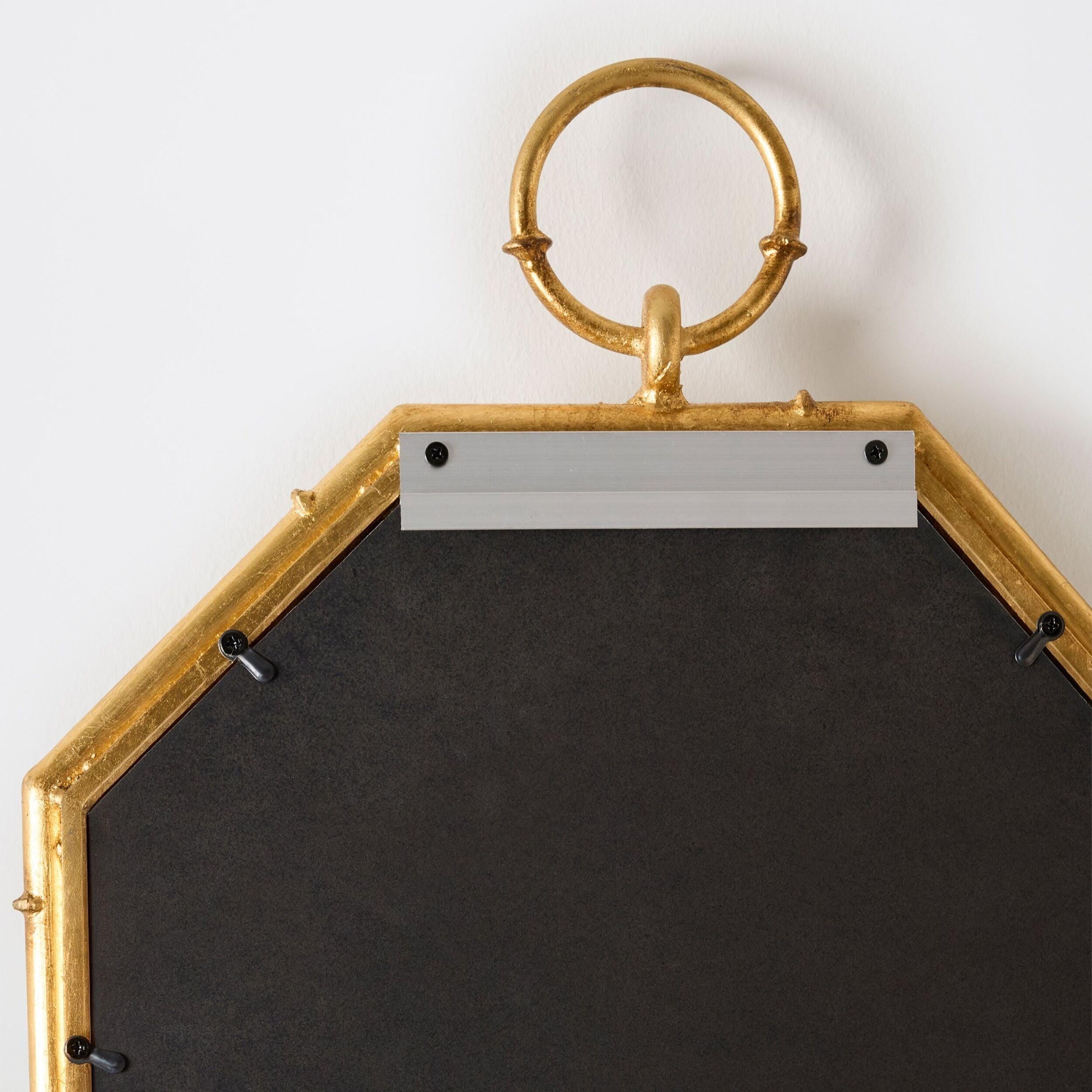 Global Views Octagonal Bamboo Mirror