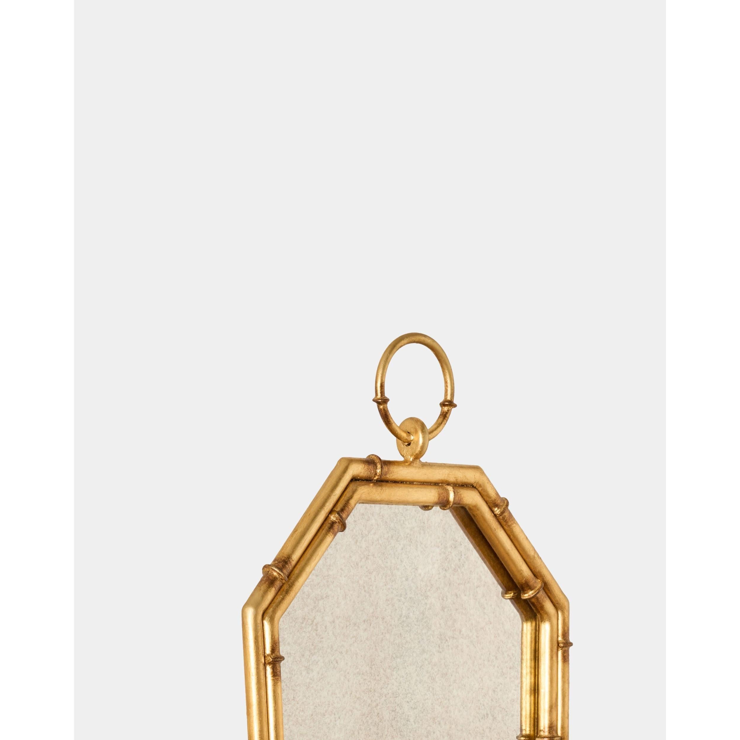 Global Views Octagonal Bamboo Mirror