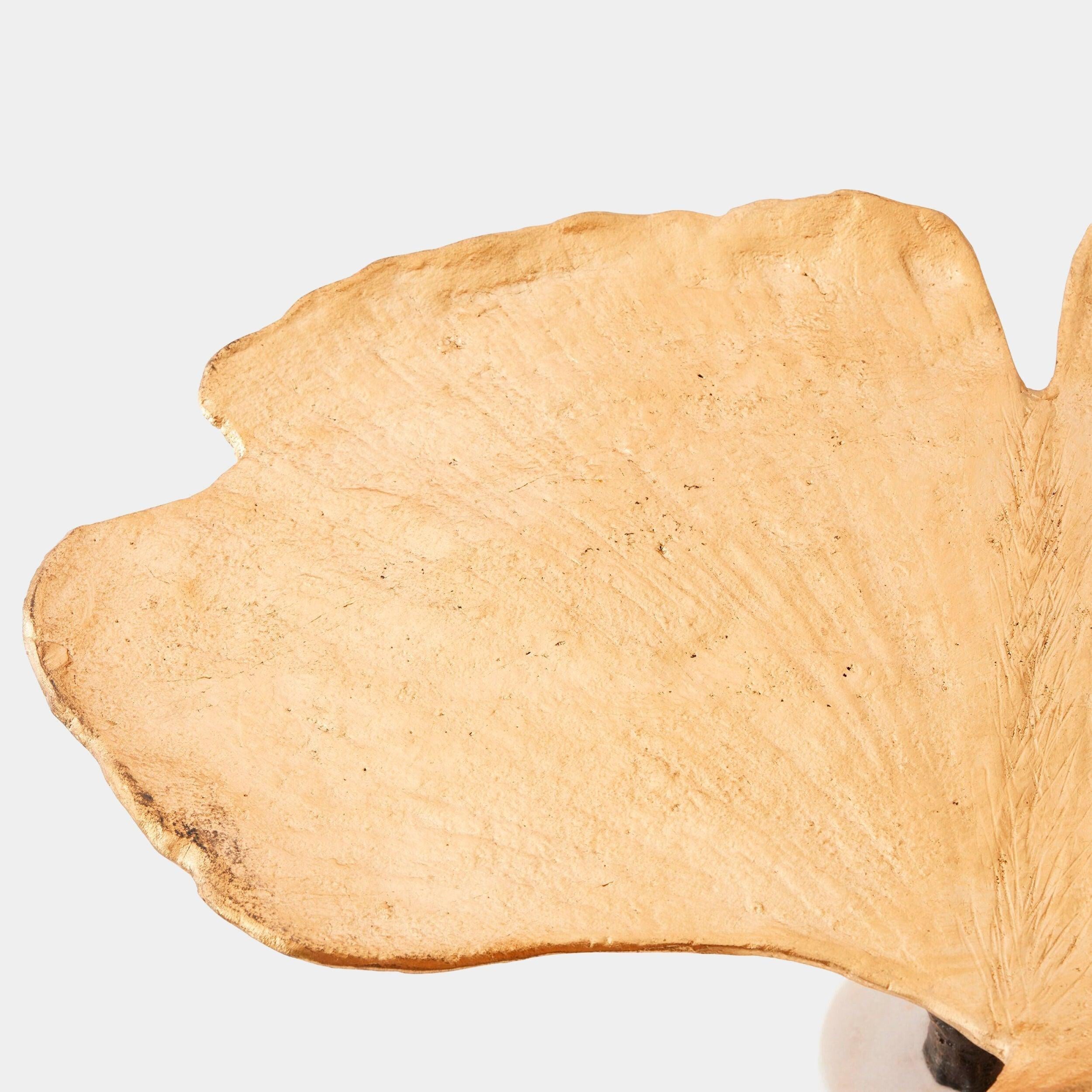 Global Views Ginkgo Leaf Side Table