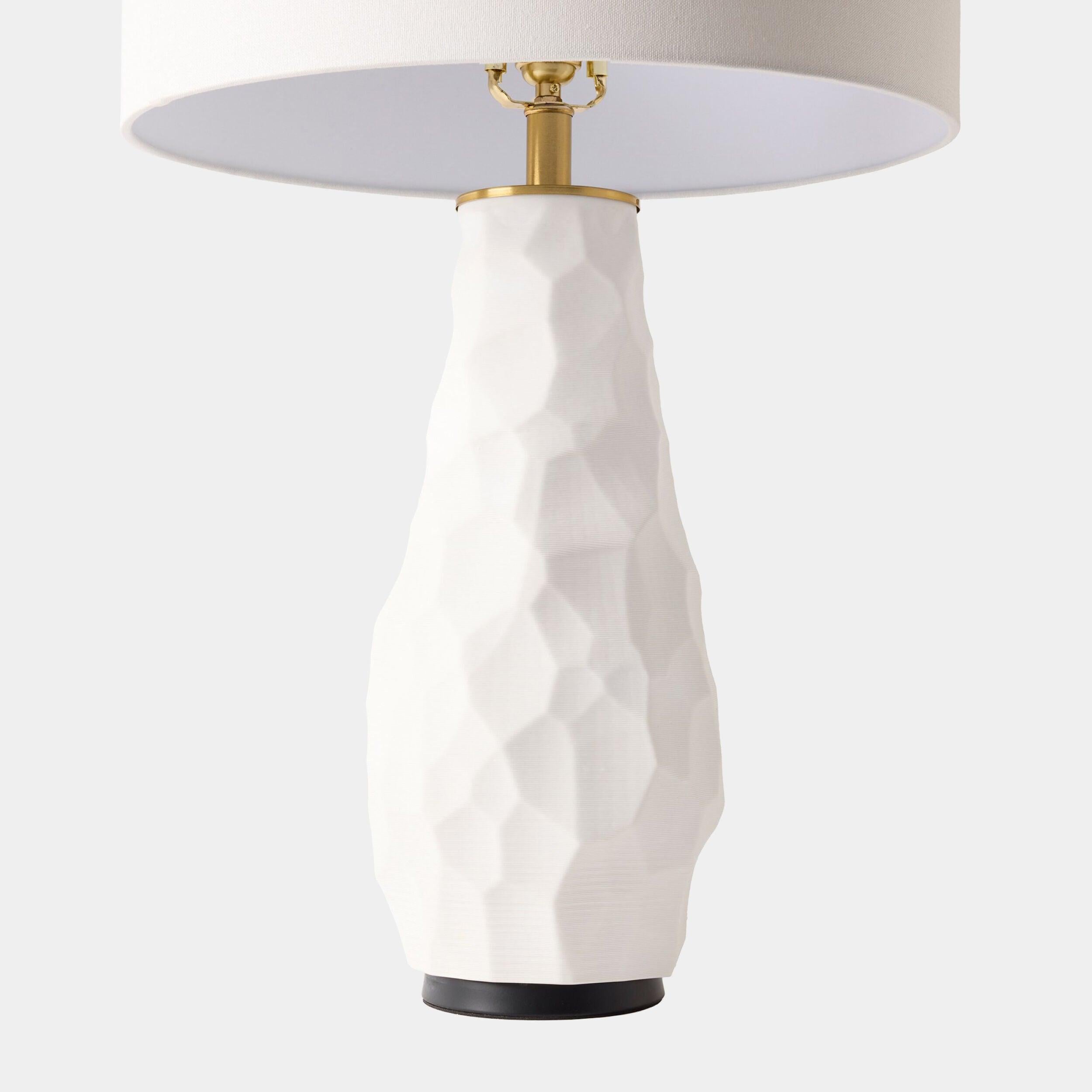 Global Views Vasher Chiseled Ceramic Lamp