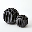 Global Views Matte Black Bud Ball Vase