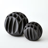 Global Views Matte Black Bud Ball Vase