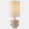 Global Views Otto Carved Beige Ceramic Lamp