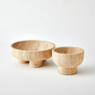 Global Views Travertine Priory Low Bowl