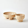 Global Views Travertine Priory Low Bowl