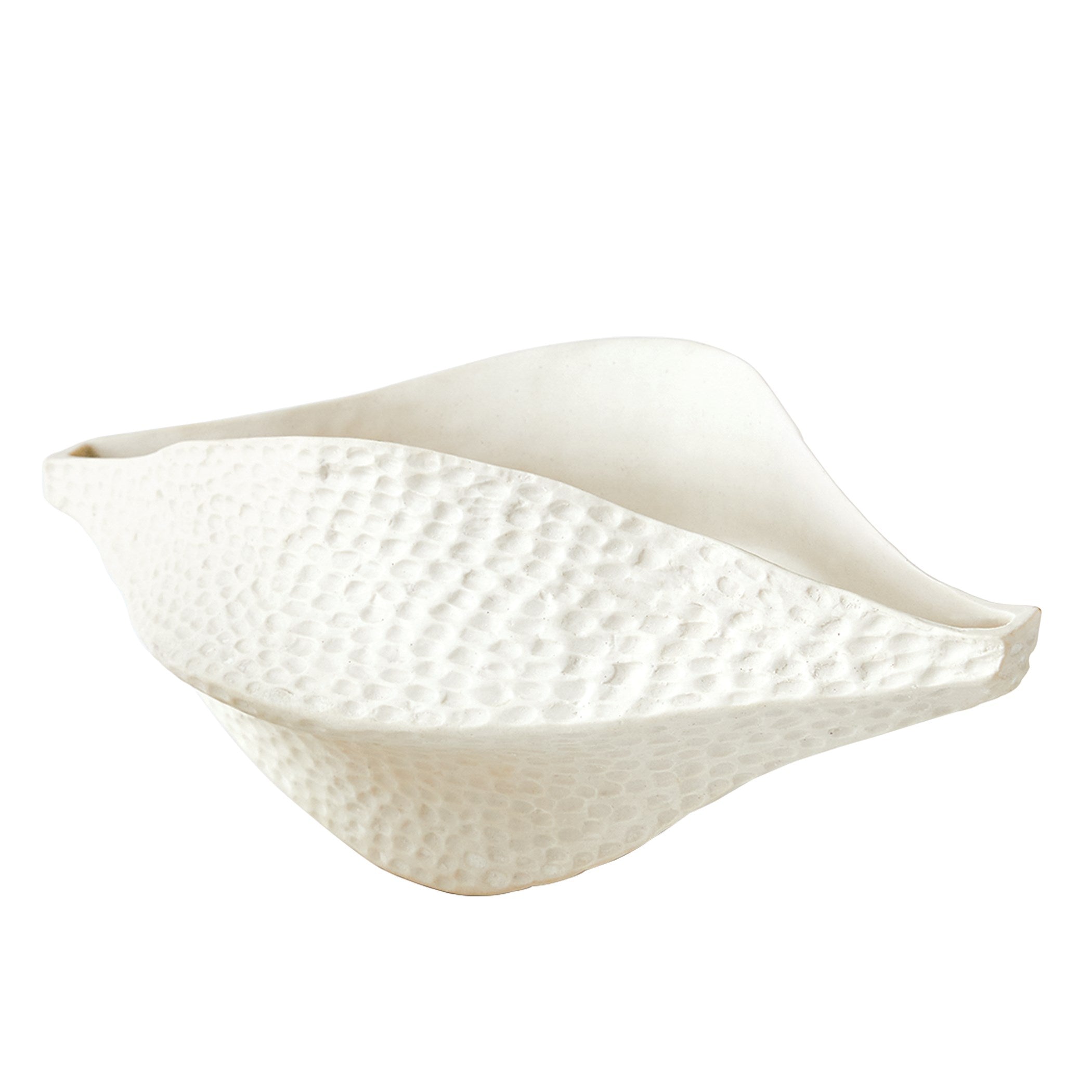 Global Views Matte White Porcelain Pod