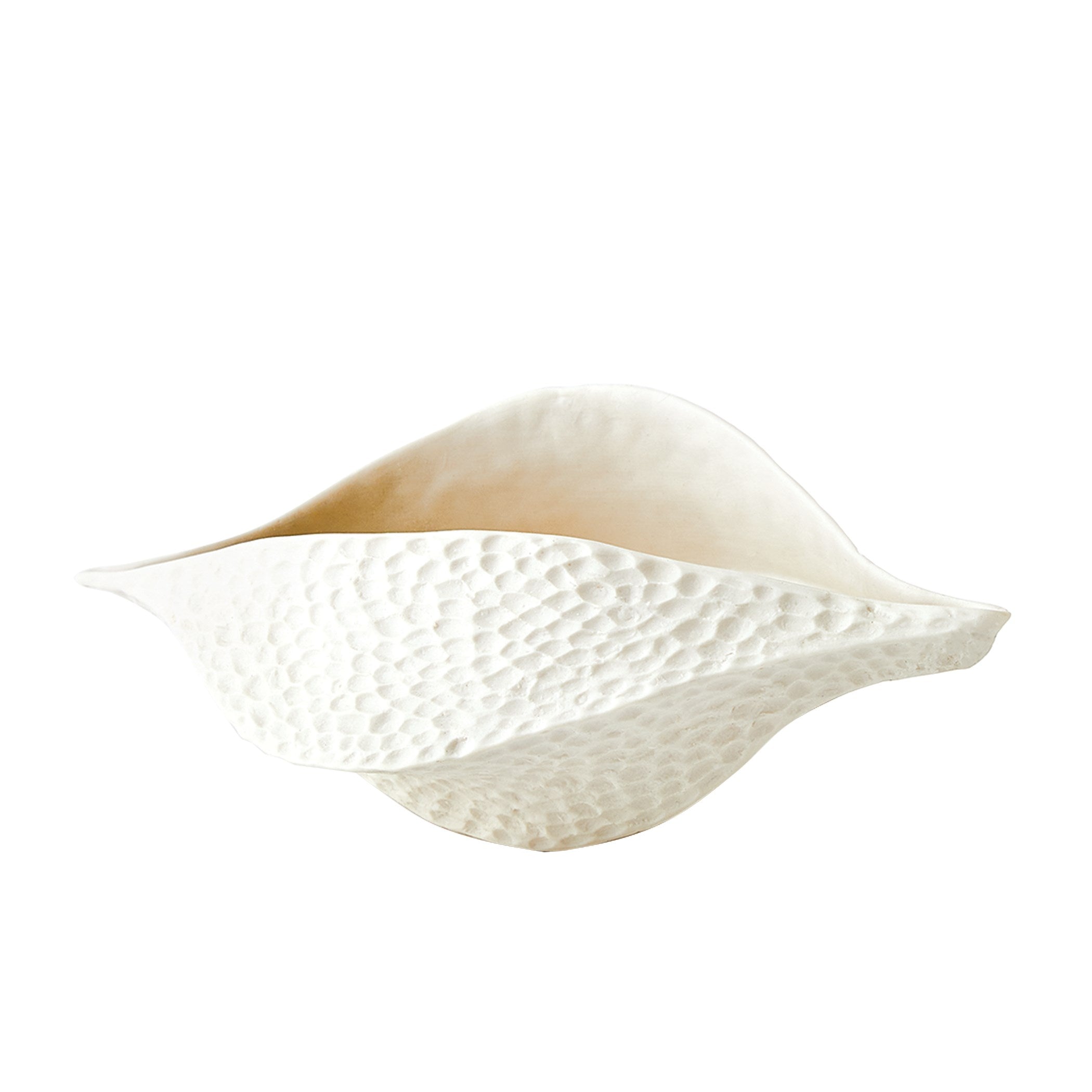 Global Views Matte White Porcelain Pod