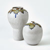 Global Views Volcan Grey Reactive Green Vases