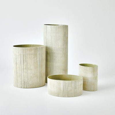 Global Views Celery Cross Hatch Vase