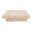 Fairfield Tivoli Square Travertine Cocktail Table