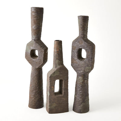 Global Views Rugged Brown Ebba Vase