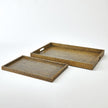 Global Views Brass Lames Boxes and Trays Aged