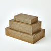 Global Views Brass Lames Boxes and Trays Aged