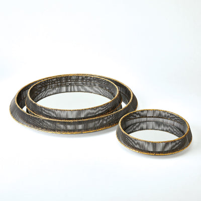 Global Views Whipped Wire Tray Wall Mirror