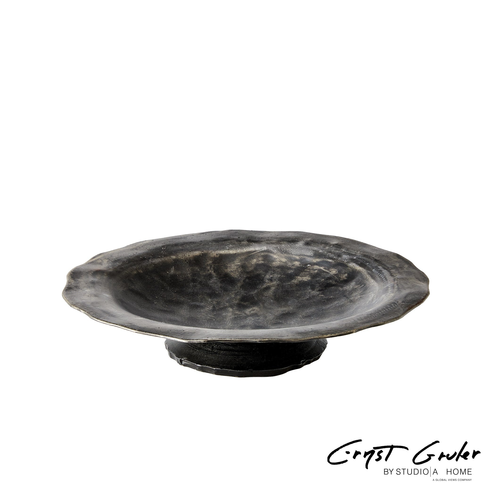 Global Views Natural Iron Forest Blossom Bowl