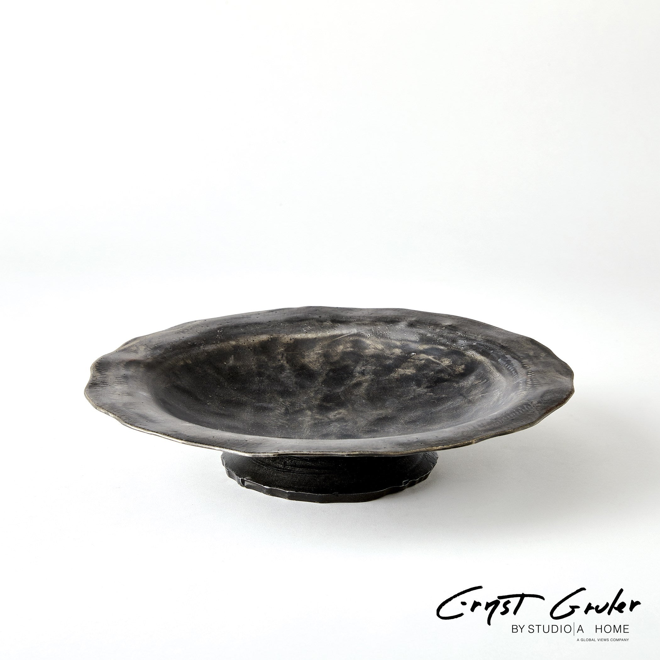 Global Views Natural Iron Forest Blossom Bowl