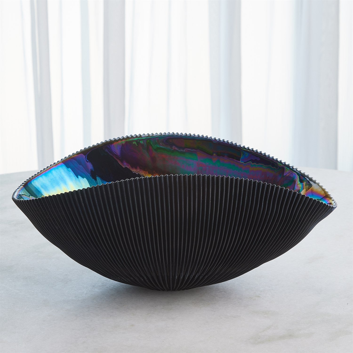 Global Views Pleated Bowl