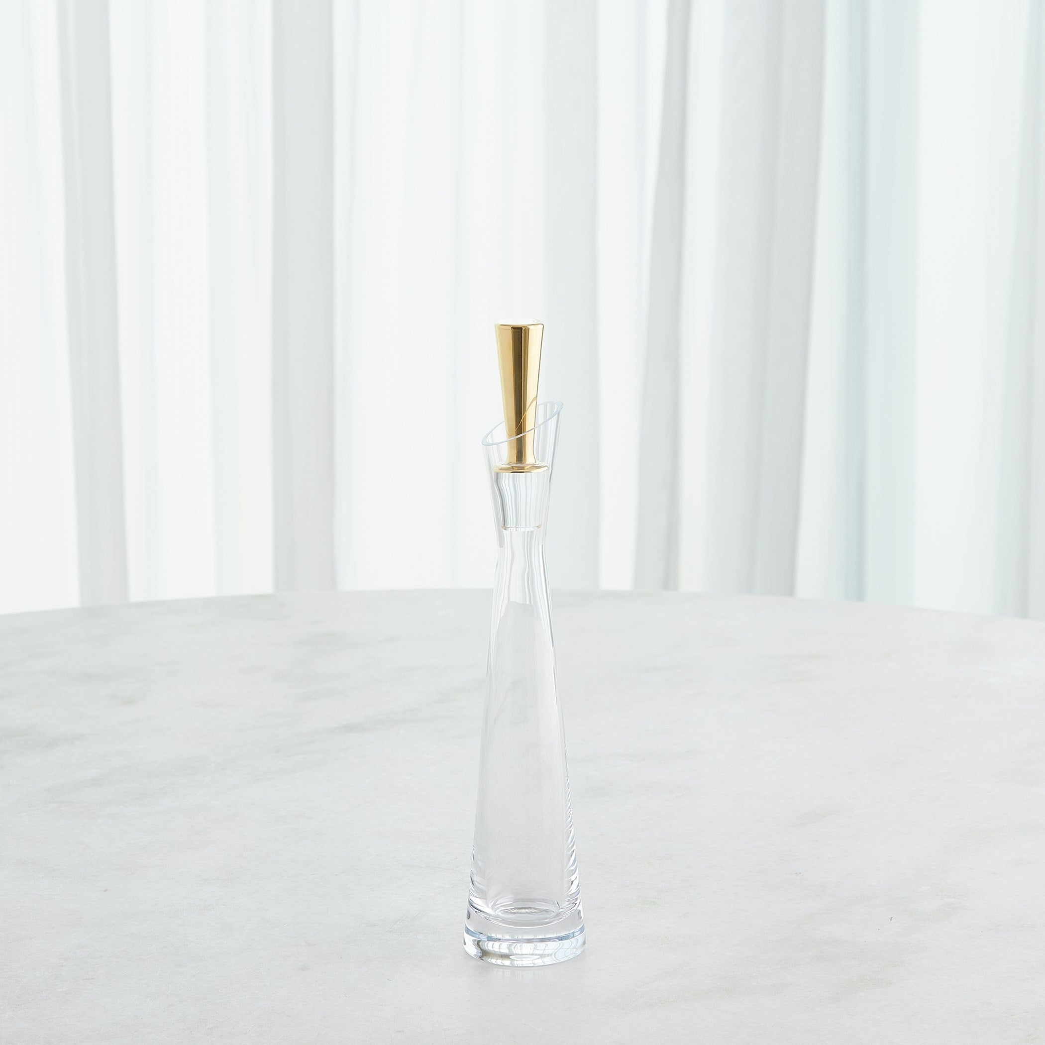 Global Views Gold Slant Decanter