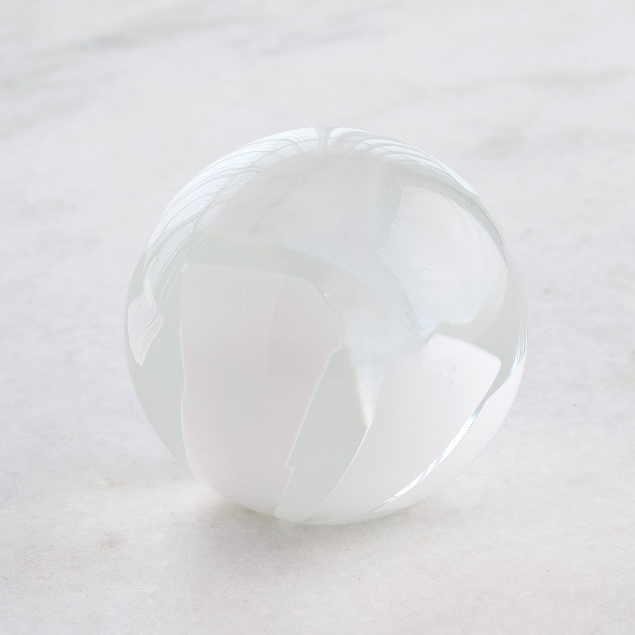 Global Views Glass Flakes Orb Paperweight