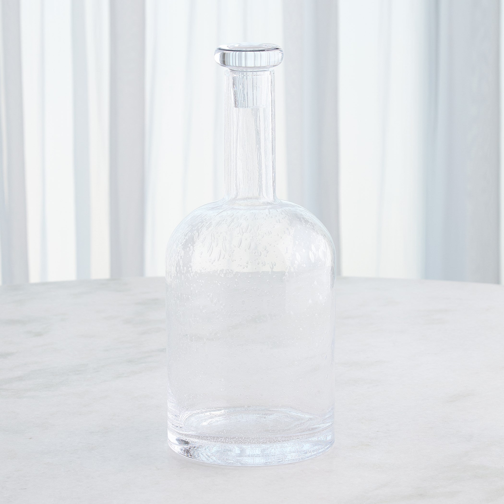 Global Views Necked Seeded Decanter